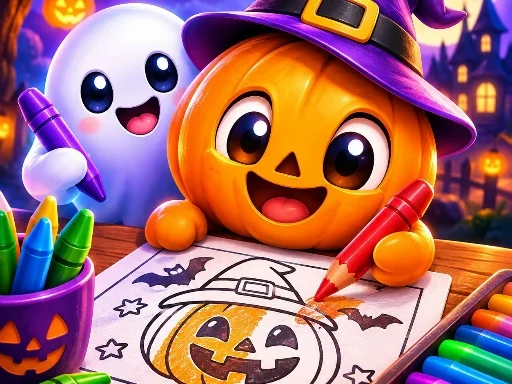 Easy Halloween Coloring Quest - 2288BET